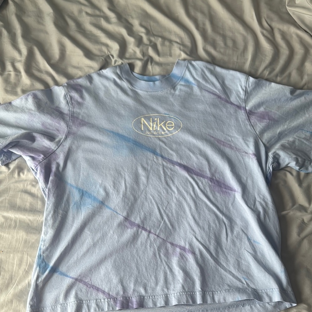 Nike Pastel Swirl Tee in Blue and Purple